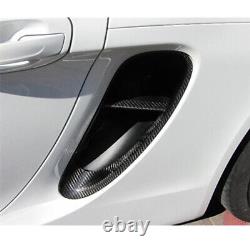 For Porsche 981 Boxster 2013-2015 Carbon Fiber Air Intake Side Scoop Cover Trims