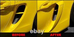 For Porsche Cayman 981 Carbon Fiber Side Air Intake Duct Vents Glossy Bodykits