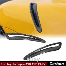 For Toyota Supra A90 A92 19-22 REAL CARBON FIBER Hood Air Vent Intake Cover Trim