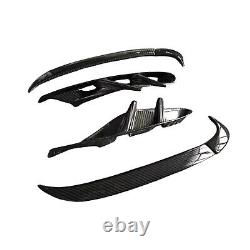 Front Bumper Air Intake Trim Cover For Porsche Taycan 2020-2022 Carbon Fiber
