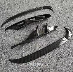 Front Bumper Air Intake Trim Cover For Porsche Taycan 2020-2022 Carbon Fiber