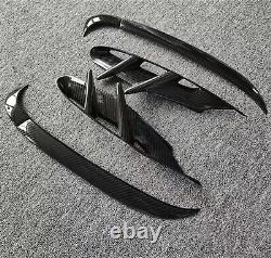 Front Bumper Air Intake Trim Cover For Porsche Taycan 2020-2022 Carbon Fiber