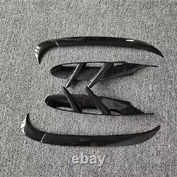 Front Bumper Air Intake Trim Cover For Porsche Taycan 2020-2022 Carbon Fiber