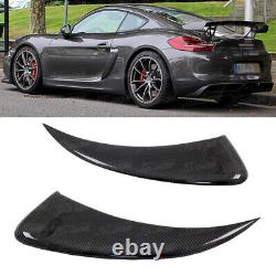 G4 Style Carbon Fiber Side Air Scoop Intake For Porsche Cayman 981 2013-2016