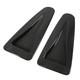 Gfl 2pcs Hood Vent Cover Real Carbon Fiber Glossy Bonnet Air Intake Trim