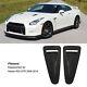 Gfl 2pcs Hood Vent Cover Real Carbon Fiber Glossy Bonnet Air Intake Trim