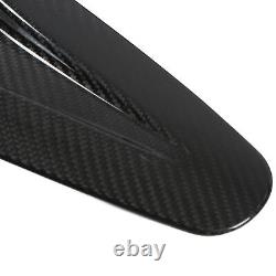 GFL 2pcs Hood Vent Cover Real Carbon Fiber Glossy Bonnet Air Intake Trim