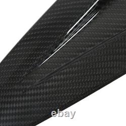 GFL 2pcs Hood Vent Cover Real Carbon Fiber Glossy Bonnet Air Intake Trim