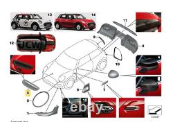 Genuine Mini JCW Bonnet Air Inlet Scoop Stitched Carbon Fibre. 51142470815. 26A