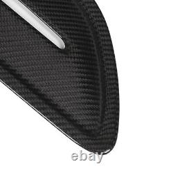 (Gloss Black Carbon Fiber)Air Flow Intake Hood Cover Engine Hood Vent Cover