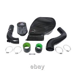 Hgh Flow Carbon Fiber Cold Air Intake Pipe Kit For VW Golf 6R 2.0T EA113 MK5 GTI