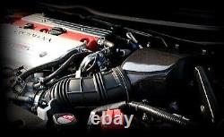 MM Style Carbon Fiber Air Box With Air Duct Intake Kit For Honda 06-08 Civic FD2