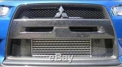 Mitsubishi Evo 10 X Carbon Fibre Front Bumper Grille Cover Mould Intake Z0913