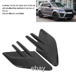 New Side Air Vent Cover Carbon Fiber Air Intake Trim Sticker For Range Rover