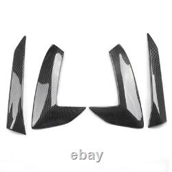 Pair Carbon Fiber Look Engine Intake Side Vents Door Garnish Fit For CORVETTE C8