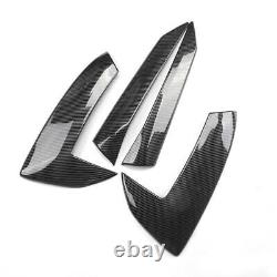 Pair For CORVETTE C8 Carbon Fiber Black Engine Intake Side Vents Door Garnish AB