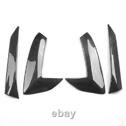 Pair For CORVETTE C8 Carbon Fiber Black Engine Intake Side Vents Door Garnish AB