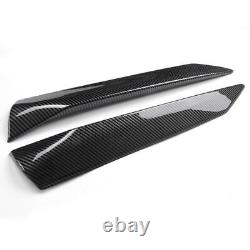 Pair For CORVETTE C8 Carbon Fiber Black Engine Intake Side Vents Door Garnish AB