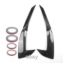 Pair For CORVETTE C8 Engine Intake Side Vents Door Garnish Carbon Fiber Look