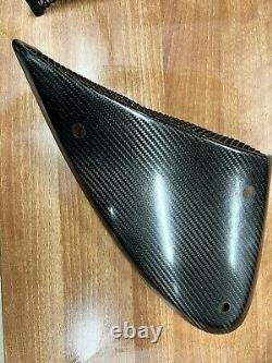 Raw Carbon fiber side air intake scoops vents fit for Lotus 2004-10 Exige S2