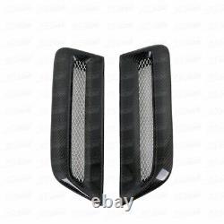 Real Carbon Fiber Hood Scoop Air Intake Vent For Mitsubishi Lancer EvoX 10 08-15