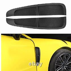 Real Carbon Fiber Side Hood Air Vent Intake Trim For Porsche Panamera 2017-2021