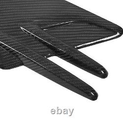 Side Air Vent Cover Carbon Fiber Air Intake Trim Sticker Glossy Black