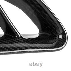 Side Vent Air Duct Intake Cover 2pcs Black Dirt-resistant Real Carbon Fiber