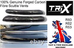 TRiX Real Dry Forged Carbon Fibre Mini Cooper Induction Vent Cowl Grille R50 R53