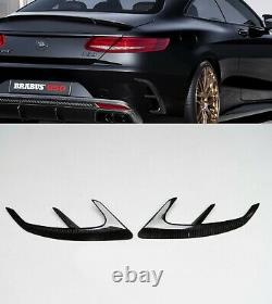 W217 C217 Mercedes S coupe Brabus style carbon rear bumper air intakes covers