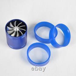 Wo 2.75 Air Intake Carbon Fiber Filter Turbo Flexible Ducting Hose Fan Kit Set