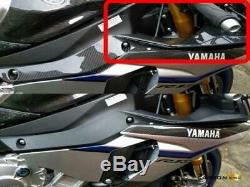 Yamaha R1m 2015 To 19 Carbon Air Duct Intake Access Covers In Twill Gloss Fibre