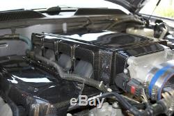 2005-2010 Mustang Gt 4.6 High Gloss Real Fibre De Carbone Moteur Prise Plenum Cover