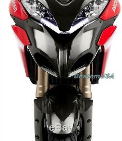2010-2014 Ducati Multistrada 1200 En Fibre De Carbone Avant Beak Ram Nez D'admission D'air