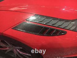 Cache d'entrée d'air pour pare-chocs avant en fibre de carbone adapté à la Ferrari 458 Coupé 11-13