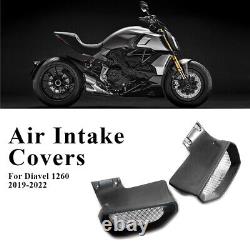 Caches d'admission d'air en fibre de carbone pour moto Ducati Diavel 1260 2019-2022