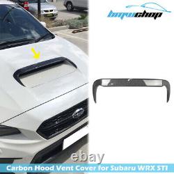 Carbon Hood Intake Scoop Vent Cover Fit For Subaru Wrx 4th Sti / Levorg 15-18