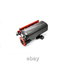 Collecteur d'admission en fibre de carbone PracWorks et rampe de carburant pour Honda S2000 en carbone mat