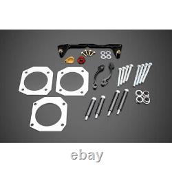 Collecteur d'admission en fibre de carbone PracWorks et rampe de carburant pour Honda S2000 en carbone mat
