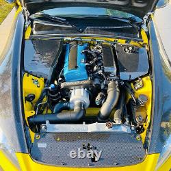 Collecteur d'admission en fibre de carbone PracWorks et rampe de carburant pour Honda S2000 en carbone mat