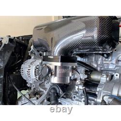 Collecteur d'admission en fibre de carbone avec système d'alimentation central et rampe d'injection de carburant pour Honda K20.