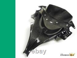 Conduit d'admission d'air en carbone Kawasaki Zx6r 2009-12 en tissage brillant en twill pour carénage en fibre de carbone.