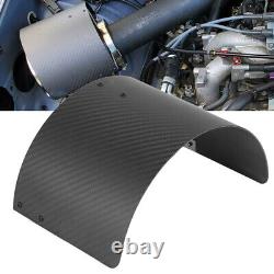 Couvercle de cône d'admission d'air en fibre de carbone, filtre à air, bouclier thermique pour pièces automobiles modifiées