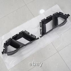 Couvercle de grille d'aération latérale de pare-chocs avant style carbone pour BMW G80 M3 G82 M4 2021+