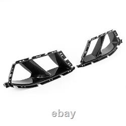 Couvercle de grille d'aération latérale de pare-chocs avant style carbone pour BMW G80 M3 G82 M4 2021+