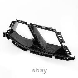 Couvercle de grille d'aération latérale de pare-chocs avant style carbone pour BMW G80 M3 G82 M4 2021+