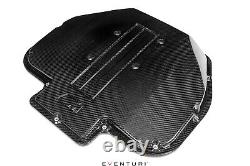 Couvercle de plénum d'admission en fibre de carbone brillante Eventuri pour moteur V8 S62 BMW M5 E39