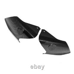 Couvercle de réservoir latéral noir en fibre de carbone avec entrée d'air pour YTR MT-09 / SP 2021-23