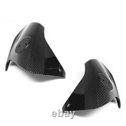 Couvercle de réservoir latéral noir en fibre de carbone avec entrée d'air pour YTR MT-09 / SP 2021-23