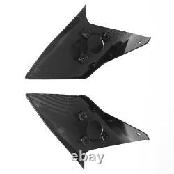 Couvercle de réservoir latéral noir en fibre de carbone avec entrée d'air pour YTR MT-09 / SP 2021-23